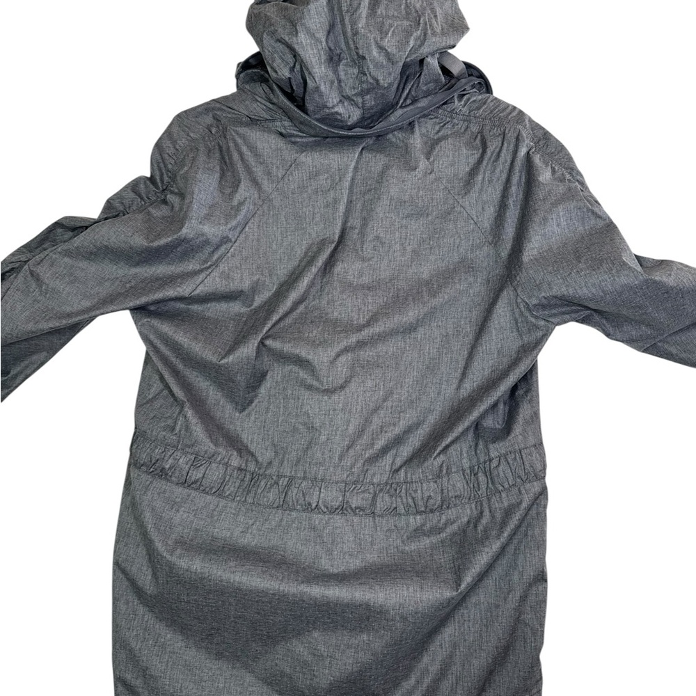 Fabletics Gray Hooded Windbreaker‎ Jacket – Size M, Pink Zip Accent - Picture 8 of 9